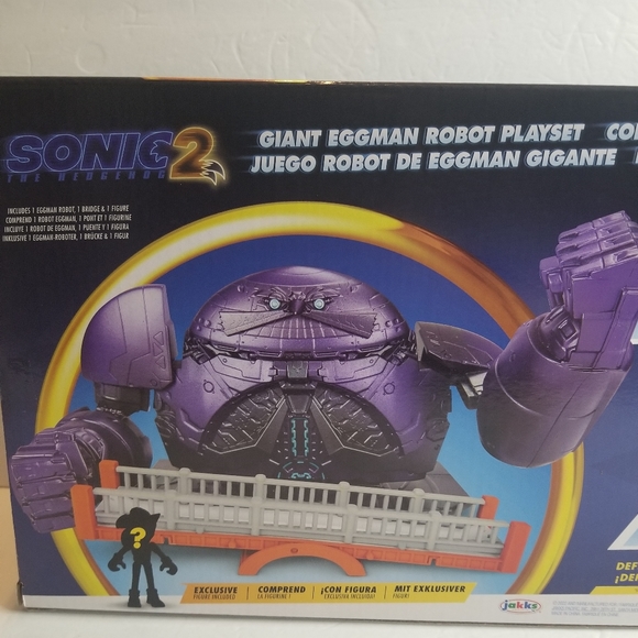 Sonic 2 Movie Giant Eggman Robot Playset with 2.5" Action Figure - Picture 5 of 6